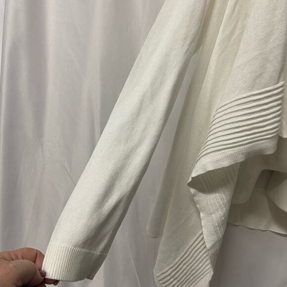 Covington Cardigan White Cascade Front Size L New with Tags NWT - Picture 4 of 8